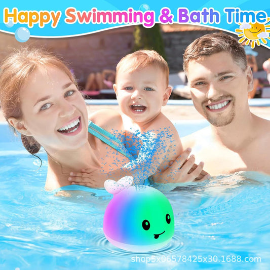 Electric Sensor Whale Water-Spraying Bath Toy for Kids – Interactive Baby Bath Toy with Automatic Water Spray & Fun Water Play