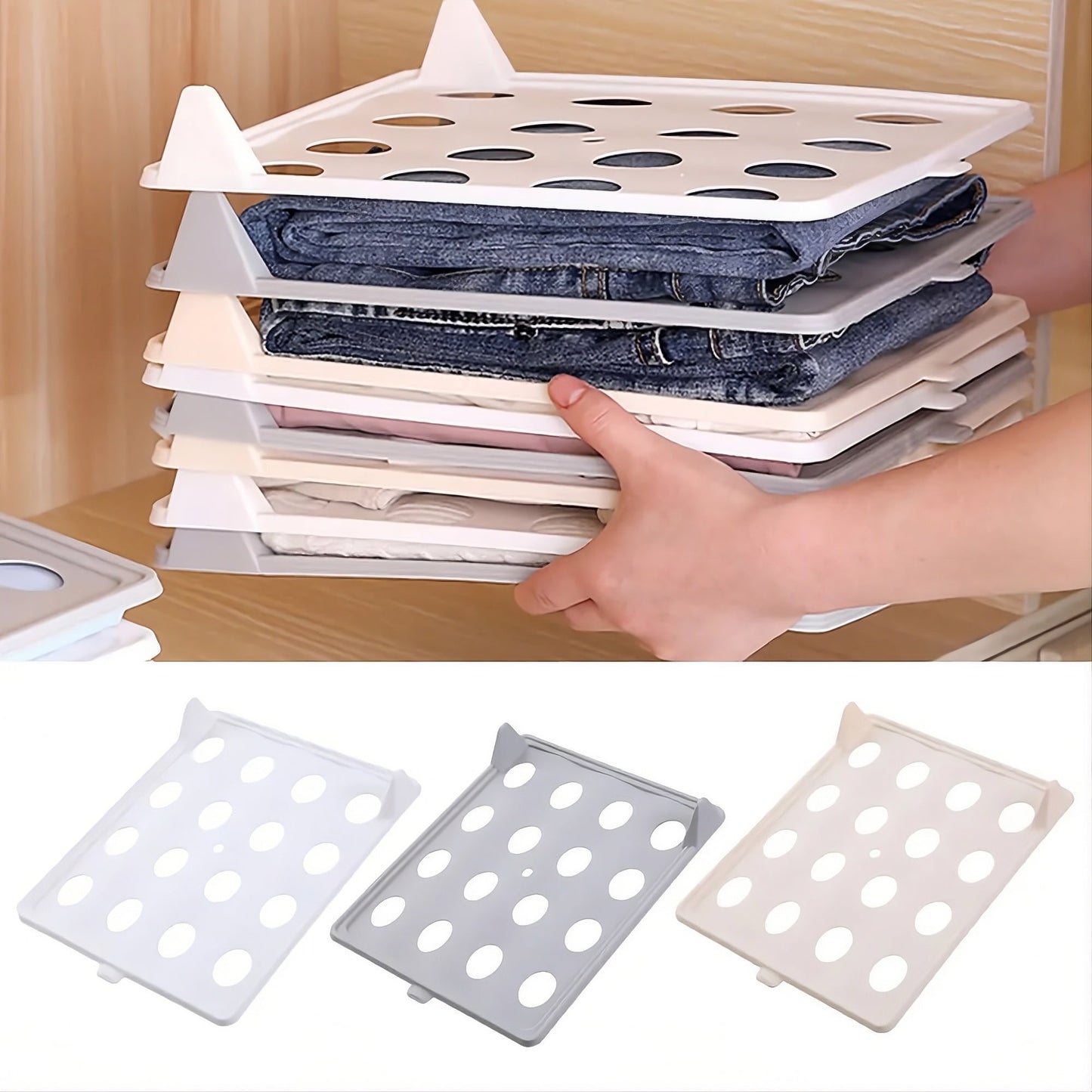 Stackable Clothes Organizer Board