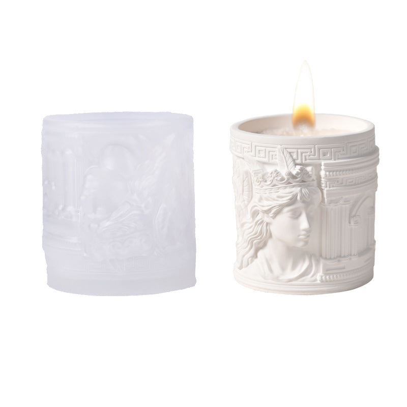 Athena Silicone Mold for Candle & Home Décor – DIY Cement Plaster, Epoxy Resin Storage Cup & Flower Pot Casting Mold