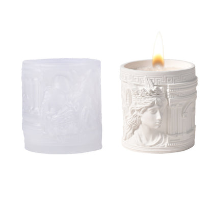 Athena Silicone Mold for Candle & Home Décor – DIY Cement Plaster, Epoxy Resin Storage Cup & Flower Pot Casting Mold