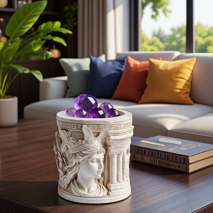 Athena Silicone Mold for Candle & Home Décor – DIY Cement Plaster, Epoxy Resin Storage Cup & Flower Pot Casting Mold