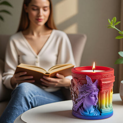 Athena Silicone Mold for Candle & Home Décor – DIY Cement Plaster, Epoxy Resin Storage Cup & Flower Pot Casting Mold