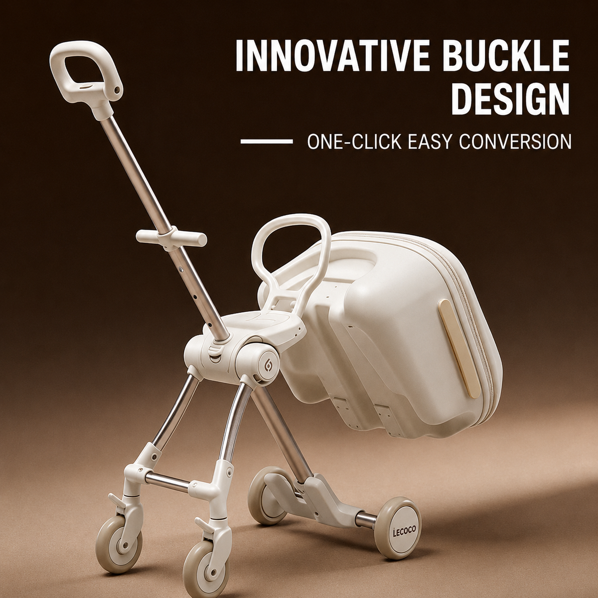 Lecoco Baby Stroller Suitcase – Ride-On Kids Luggage & Travel Trolley