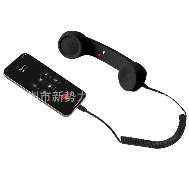 Retro Type-C Wired Earphones with Microphone – Direct Plug Universal Mobile Phone Headset