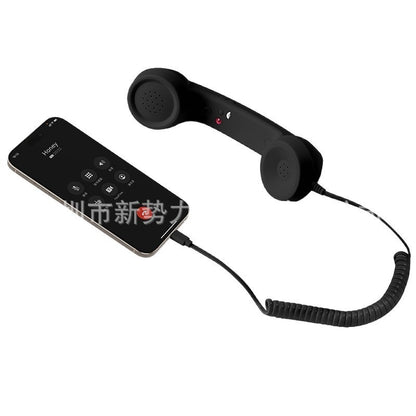 Retro Type-C Wired Earphones with Microphone – Direct Plug Universal Mobile Phone Headset